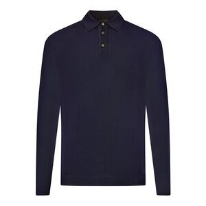 Roberto Collina Men Fine Cotton Knit Polo Shirt